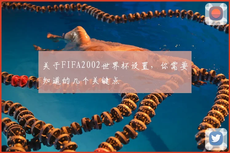关于FIFA2002世界杯设置,你需要知道的几个关键点